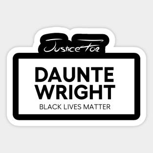 daunte wright Sticker